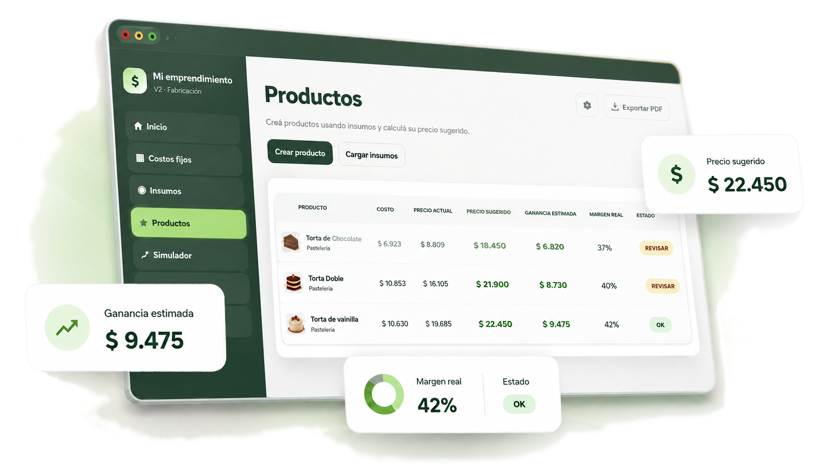 Pack Precio Real Emprendedor